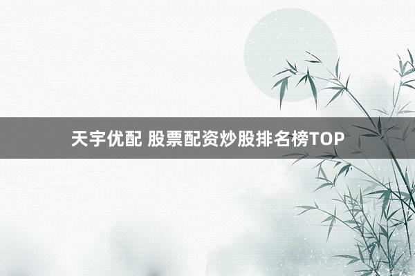 天宇优配 股票配资炒股排名榜TOP